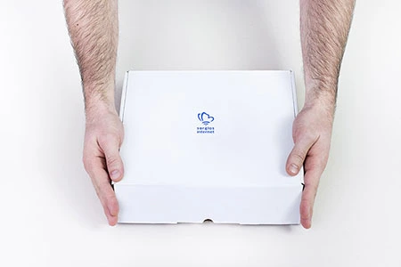 sorglosbox auspacken - Karton